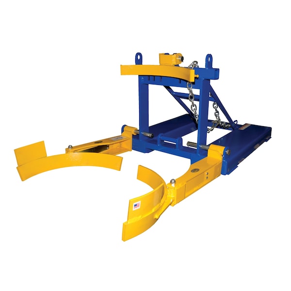 Vestil FPDL-8-L Fork Mounted Poly Drum Handler, 800 lb.