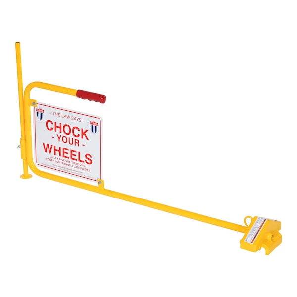 Vestil FRC-2 Flag Rail Chock w/Adjustable Height Leg