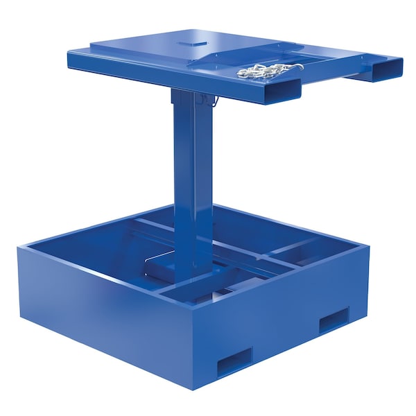 Vestil FWBC-4242-2 Steel Trash Bin Compactor 2,000 lb. Filled Weight Blue, Empty