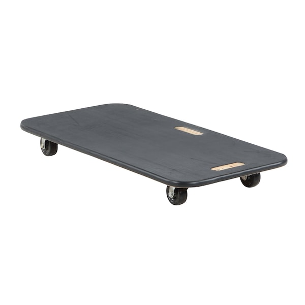 Vestil FWD-1836-3R Black Fiber Wood Dolly With Rubber Caster 700lb Capacity 18 x 36