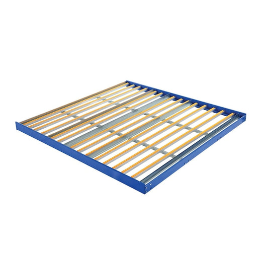 Vestil GFL-9696 Blue Steel Pallet Rack Gravity Flow Shelf 96"W x 96"L