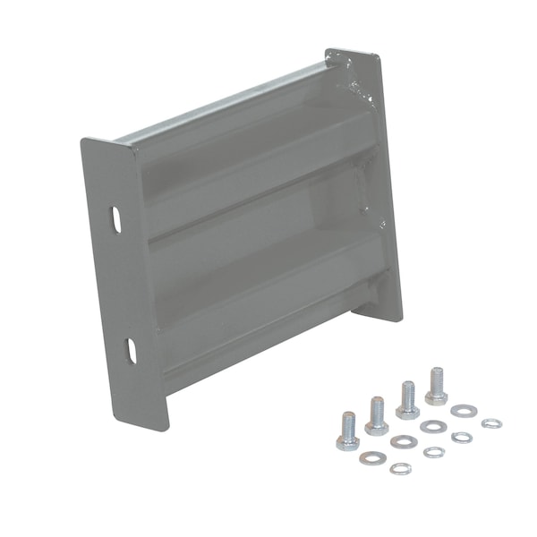 Vestil GR-F2R-BO-1-GYSG Bolt-On Style Guard Rail 1 Ft Gray Semi Gloss