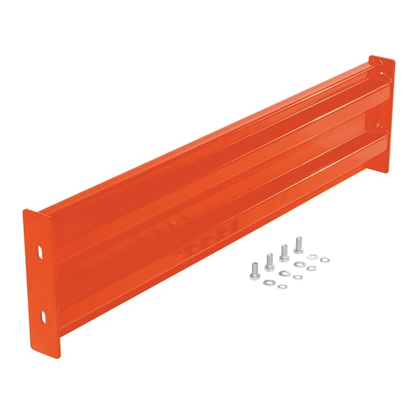 Vestil GR-F2R-BO-4-OR Bolt-On Style Guard Rail 4 Ft Orange