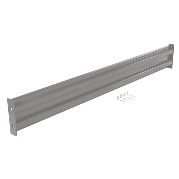 Vestil GR-F2R-BO-7-GYSG Bolt-On Style Guard Rail 7 Ft Gray Semi Gloss