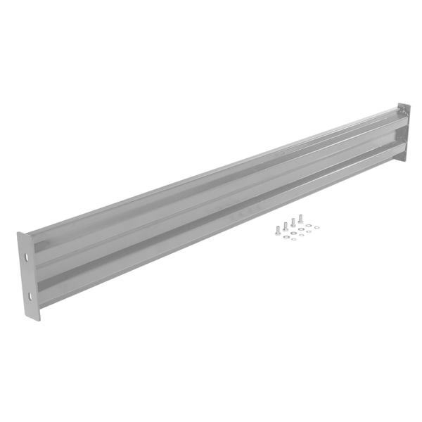 Vestil GR-F2R-BO-9-SL Bolt-On Style Guard Rail 9 Ft Silver