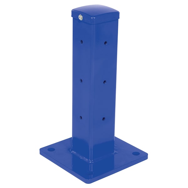 Vestil GR-F2R-BO-TP18-BU Rigid Tube Post 18 In Bolt-On Style Blue
