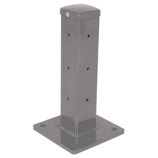 Vestil GR-F2R-BO-TP18-GYSG Rigid Tube Post 18In Bolt-On Style Gray Semi Gloss