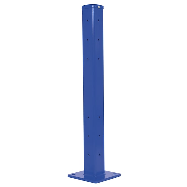 Vestil GR-F2R-BO-TP42-BU Rigid Tube Post 42 In Bolt-On Style Blue
