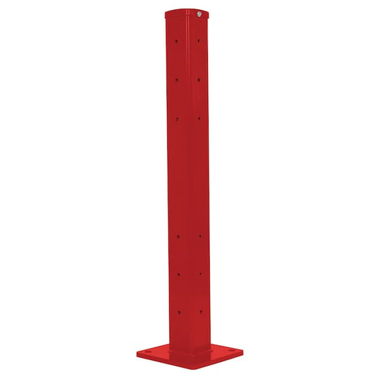 Vestil GR-F2R-BO-TP42-RD Rigid Tube Post 42 In Bolt-On Style Red