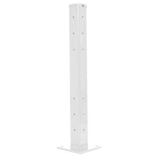 Vestil GR-F2R-BO-TP42-WT Rigid Tube Post 42 In Bolt-On Style White