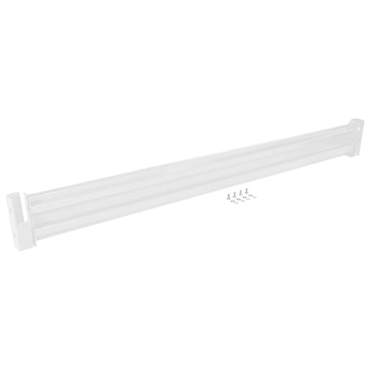 Vestil GR-F2R-DI-9-WT Drop-In Style Guard Rail 9 Ft White