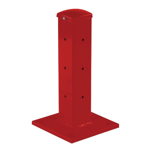 Vestil GR-F2R-DI-TP18-RD Rigid Tube Post 18 In Bolt-On Style Red