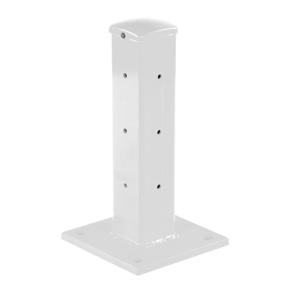 Vestil GR-F2R-DI-TP18-WT Rigid Tube Post 18 In Bolt-On Style White