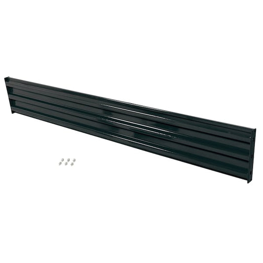 Vestil GR-F3R-BO-10-BK Bolt-On Style Guard Rail 10 Ft Black