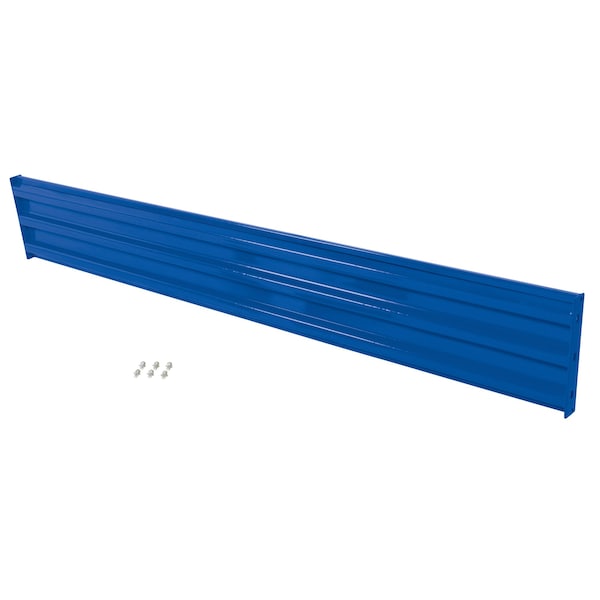 Vestil GR-F3R-BO-10-BU Bolt-On Style Guard Rail 10 Ft Blue