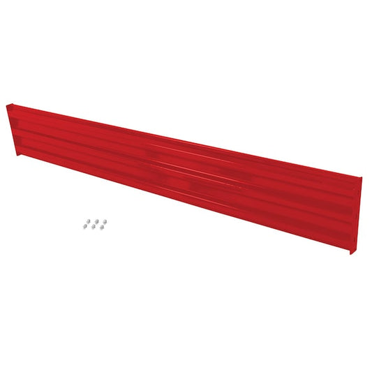 Vestil GR-F3R-BO-10-RD Bolt-On Style Guard Rail 10 Ft Red
