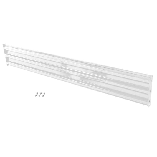 Vestil GR-F3R-BO-10-WT Bolt-On Style Guard Rail 10 Ft White