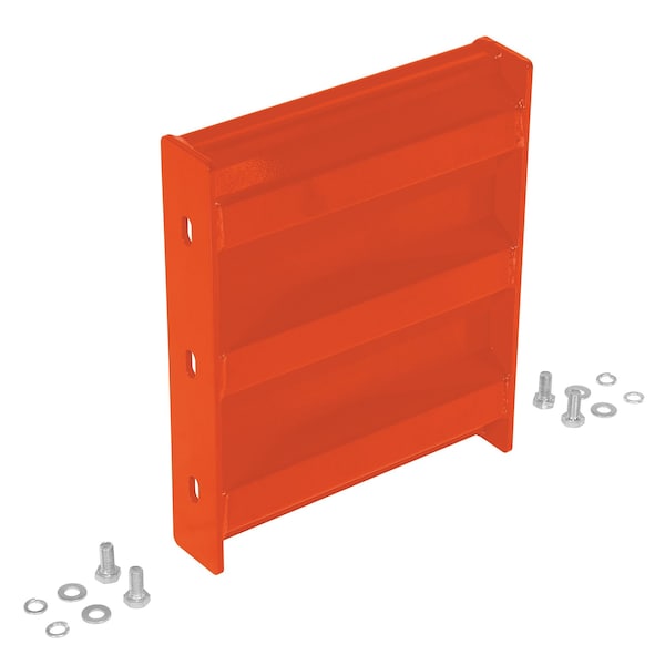 Vestil GR-F3R-BO-1-OR Bolt-On Style Guard Rail 1 Ft Orange