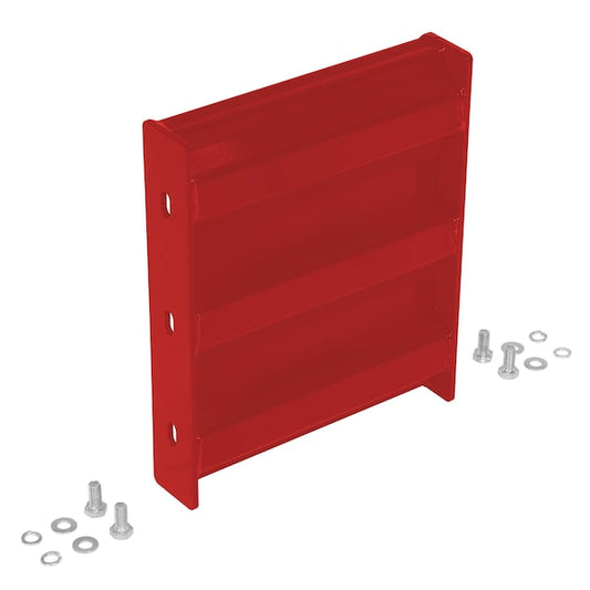 Vestil GR-F3R-BO-1-RD Bolt-On Style Guard Rail 1 Ft Red