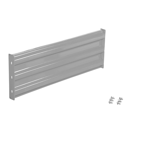 Vestil GR-F3R-BO-4-SL Bolt-On Style Guard Rail 4 Ft Silver