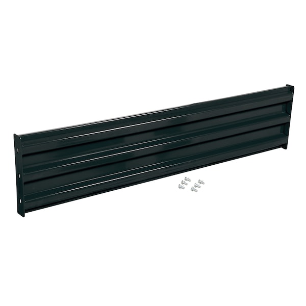 Vestil GR-F3R-BO-6-BK Bolt-On Style Guard Rail 6 Ft Black
