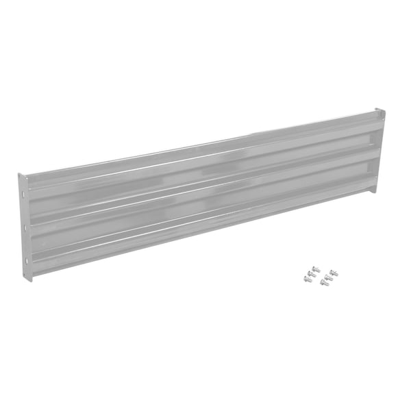 Vestil GR-F3R-BO-6-SL Bolt-On Style Guard Rail 6 Ft Silver