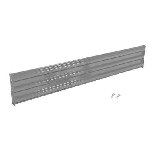 Vestil GR-F3R-BO-8-GYSG Bolt-On Style Guard Rail 8 Ft Gray Semi Gloss
