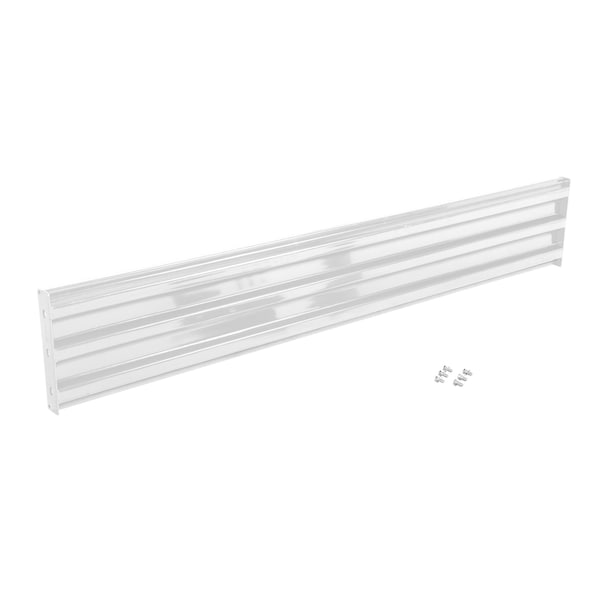 Vestil GR-F3R-BO-8-WT Bolt-On Style Guard Rail 8 Ft White