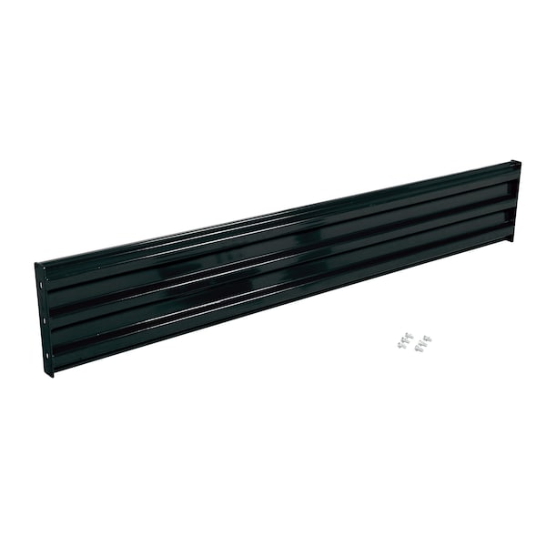 Vestil GR-F3R-BO-9-BK Bolt-On Style Guard Rail 9 Ft Black