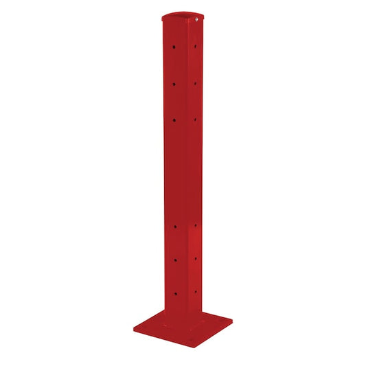 Vestil GR-F3R-BO-TP42-RD Rigid Tube Post 42 In Bolt-On Style Red