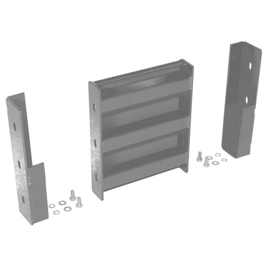 Vestil GR-F3R-DI-1-GYSG Drop-In Style Guard Rail 1 Ft Gray Semi Gloss