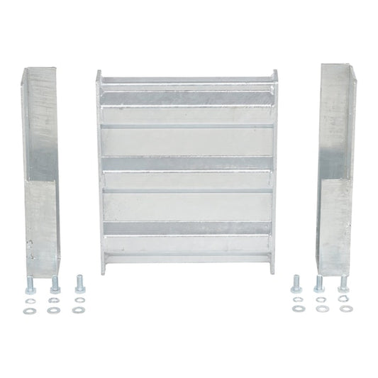 Vestil GR-F3R-DI-1-HDG Galvanized Guard Rail-Bolt On 1 Ft