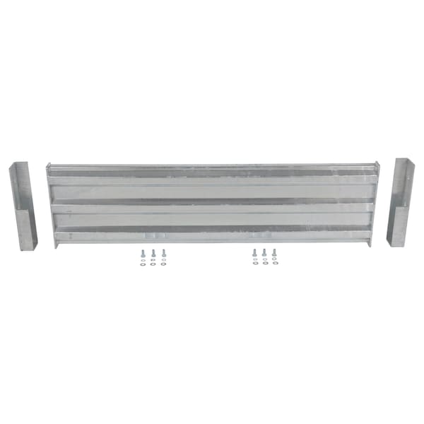 Vestil GR-F3R-DI-5-HDG Galvanized Guard Rail-Bolt On 5 Ft