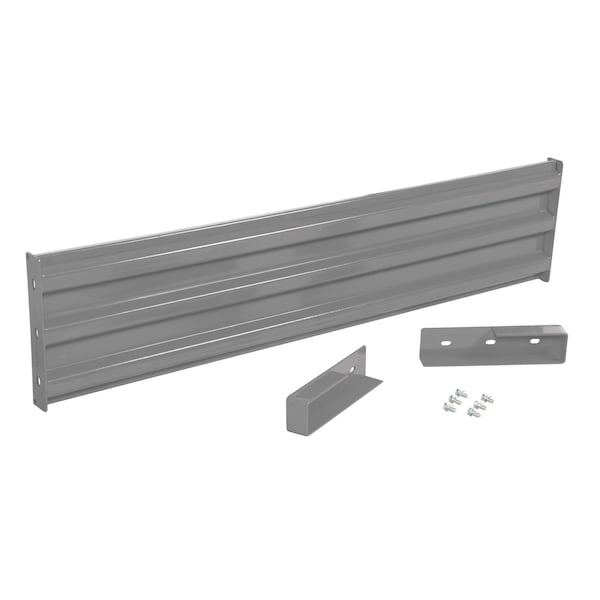 Vestil GR-F3R-DI-6-GYSG Drop-In Style Guard Rail 6 Ft Gray Semi Gloss