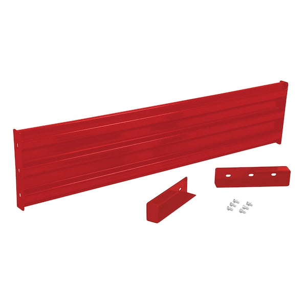 Vestil GR-F3R-DI-6-RD Drop-In Style Guard Rail 6 Ft Red