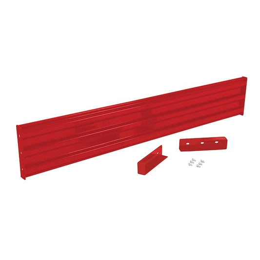 Vestil GR-F3R-DI-9-RD Drop-In Style Guard Rail 9 Ft Red