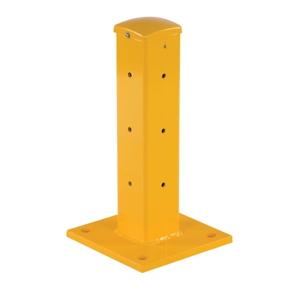 Vestil GR-F3R-DI-TP18-YL Structural Guard Rail - Rigid Post