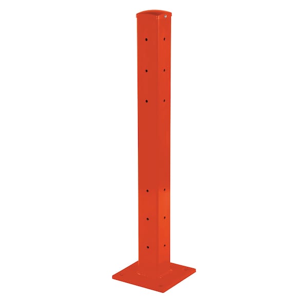 Vestil GR-F3R-DI-TP42-OR Rigid Tube Post 42 In Bolt-On Style Orange