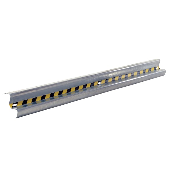 Vestil GR-H2R-BO-10-HDG Guard Rail Straight Rail, Galv, 120"