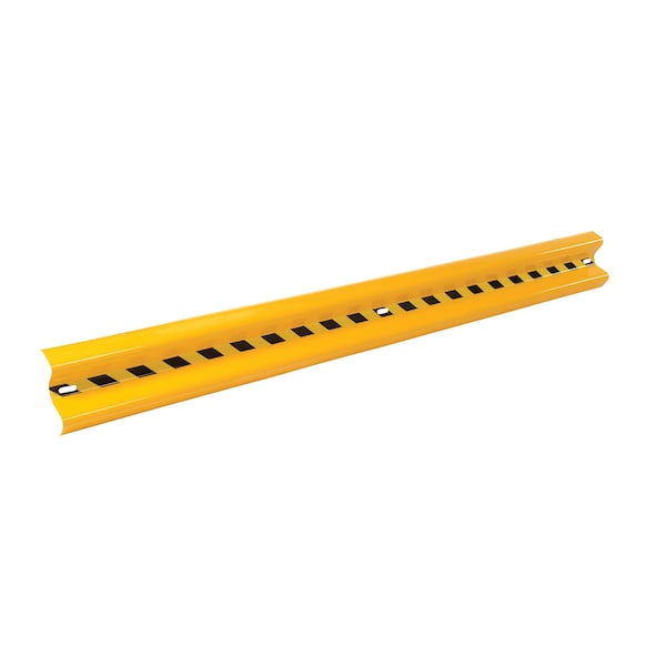 Vestil GR-H2R-BO-12-YL 12' Straight Guard Rail, Yellow