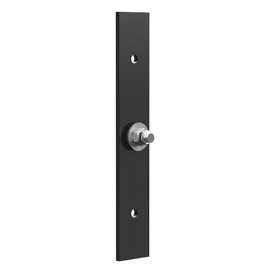 Vestil GR-H2R-WM-MP Steel Wall Mount Plate 13 In. Height For Guard Rail Systems Black