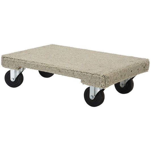 Vestil HDOSC-1624-12 Tan Carpeted Hardwood Dolly 16 x 24 1200 lb Capacity