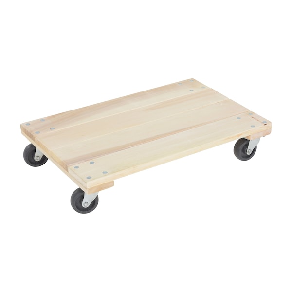 Vestil HDOS-1624-9-E Tan Hardwood Dolly-Econ Solid 900 lb Capacity 16 x 24