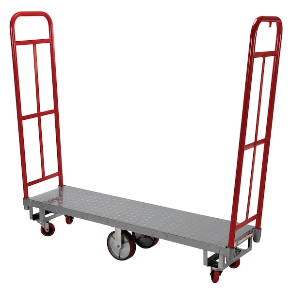 Vestil HIGH-T High End Platform Truck 1300 lb Poly-On-Steel Casters 60 x 16 1/4