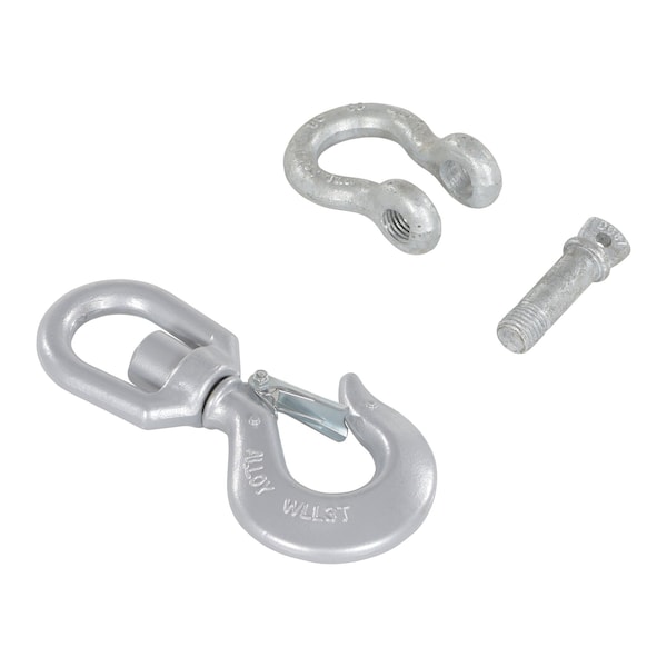 Vestil HOOK-S-6 Swivel Hook With Clevis, 6K cap