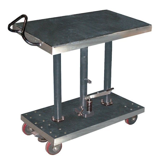 Vestil HT-10-2036A-PSS 20" X 36" Hydraulic Post Table, Load Cap. 1000 lb.