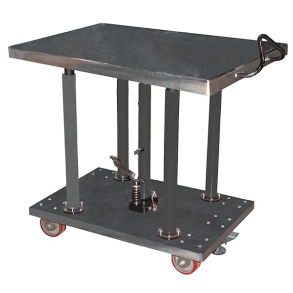 Vestil HT-20-2436A-PSS 24" X 36" Hydraulic Post Table, Load Cap. 2000 lb.