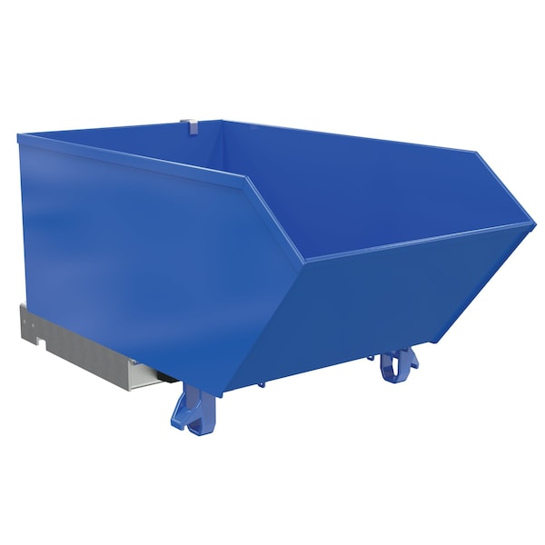 Vestil H-33-MD LOW PROFILE HOPPER MD .33 CUBIC YARD-BLUE