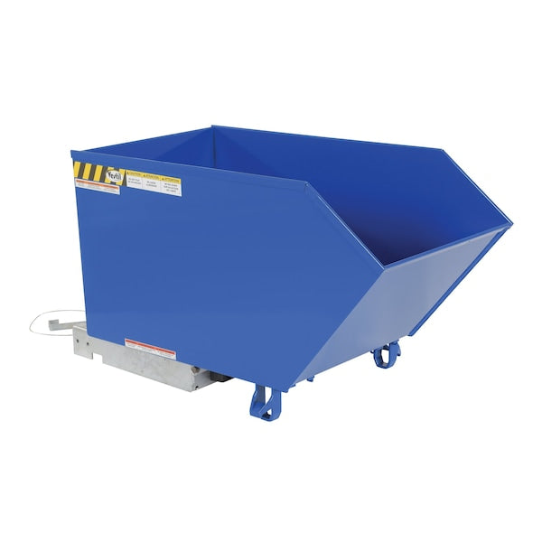 Vestil H-50-MD Medium Duty Low Profile Hopper .50 Cubic Yard Blue
