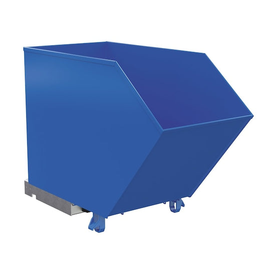 Vestil H-75-HD LOW PROFILE HOPPER HD .75 CUBIC YARD-BLUE